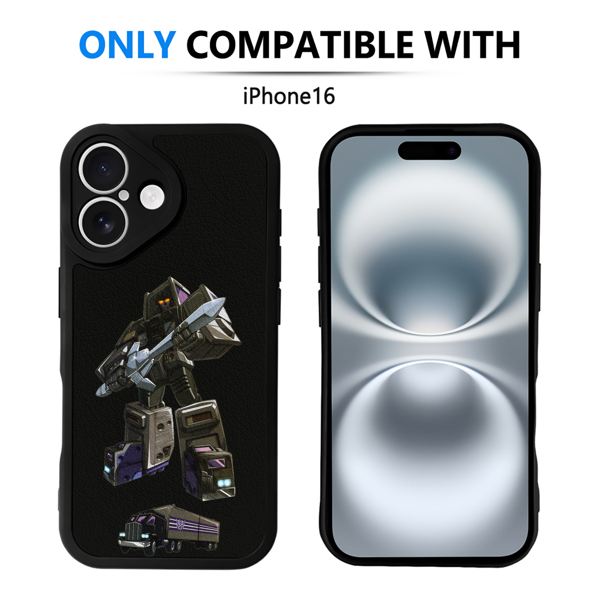 （画像用）  【iPhone 16シリーズ対応】シリコンスマホケース（レザー調） 材質：シリコン